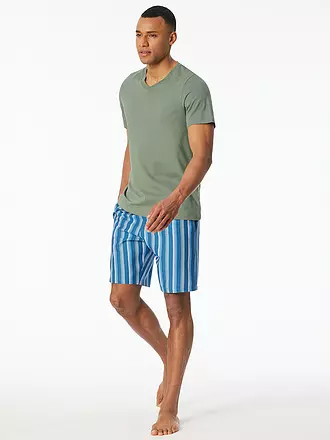 SCHIESSER | Camiseta de pijama MIX + RELAX | olive